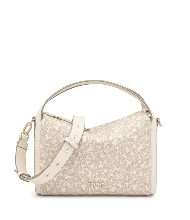 תיק צד לנשים TOUS בעיצוב אלגנטי בצבע שמנת עם דוגמת לוגו, באתר CHOZEN