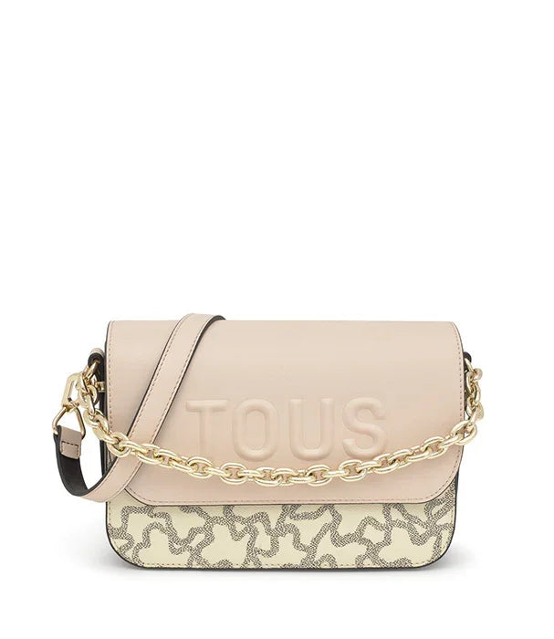 תיק צד אופנתי TOUS בצבע בז' עם שרשרת זהב, עיצוב יוקרתי מבית המותגים המובילים ב-CHOZEN
