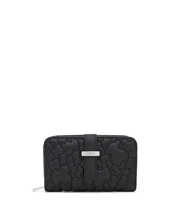 טואוס ארנק Bridge Puffy Bear בצבע שחור