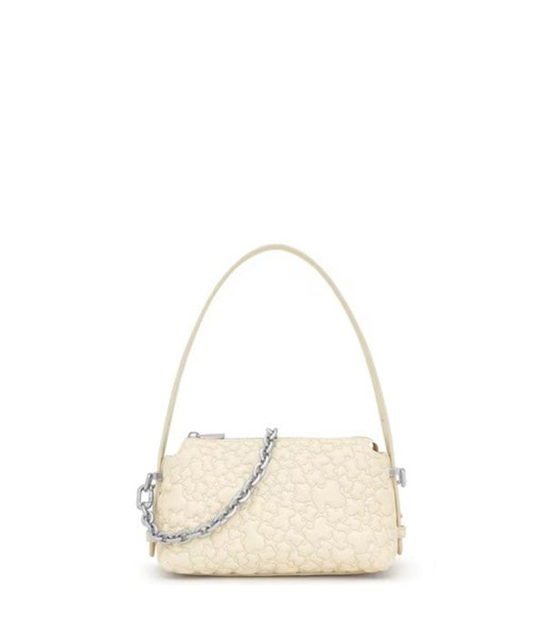 טואוס תיק כתף Puffy Bear בצבע בז'