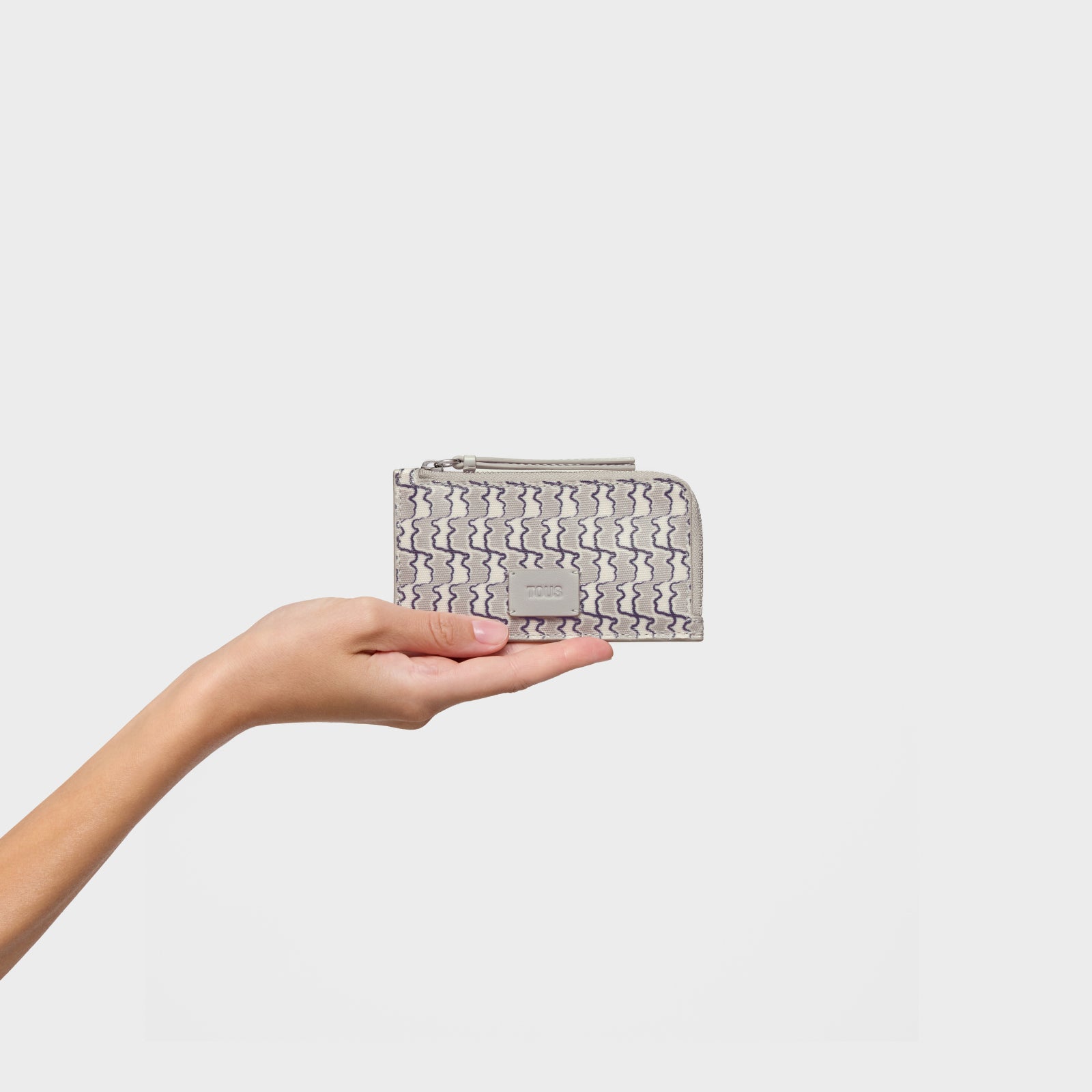 טואוס ארנק Double Way Bear בצבע אפור