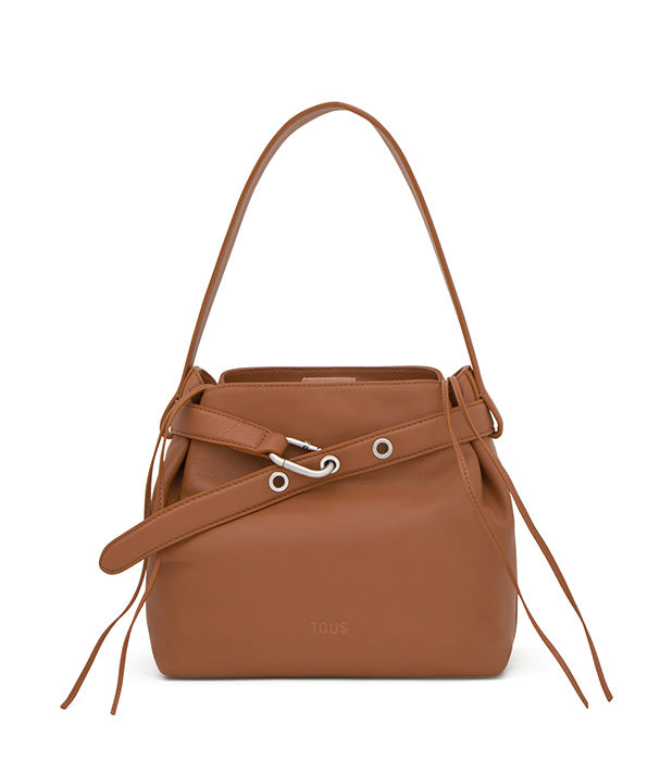 טואוס תיק צד חום HOLD עשוי מעור