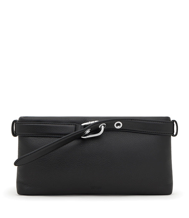 טואוס תיק קלאץ' שחור HOLD עשוי מעור