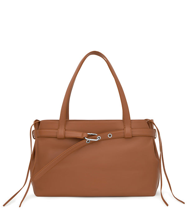 טואוס תיק כתף חום HOLD עשוי מעור