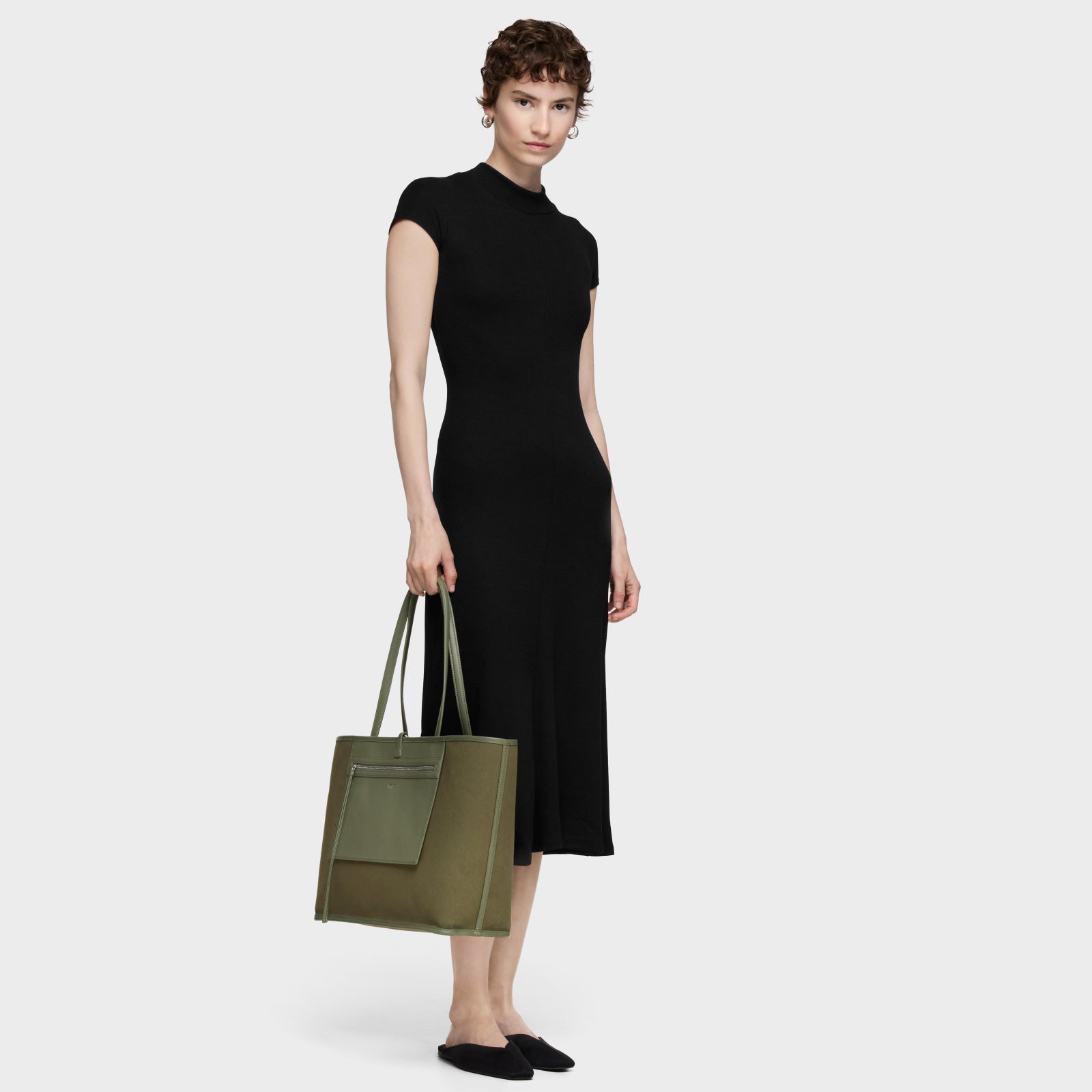 טואוס תיק כתף Manifesto Double Way בצבע חאקי