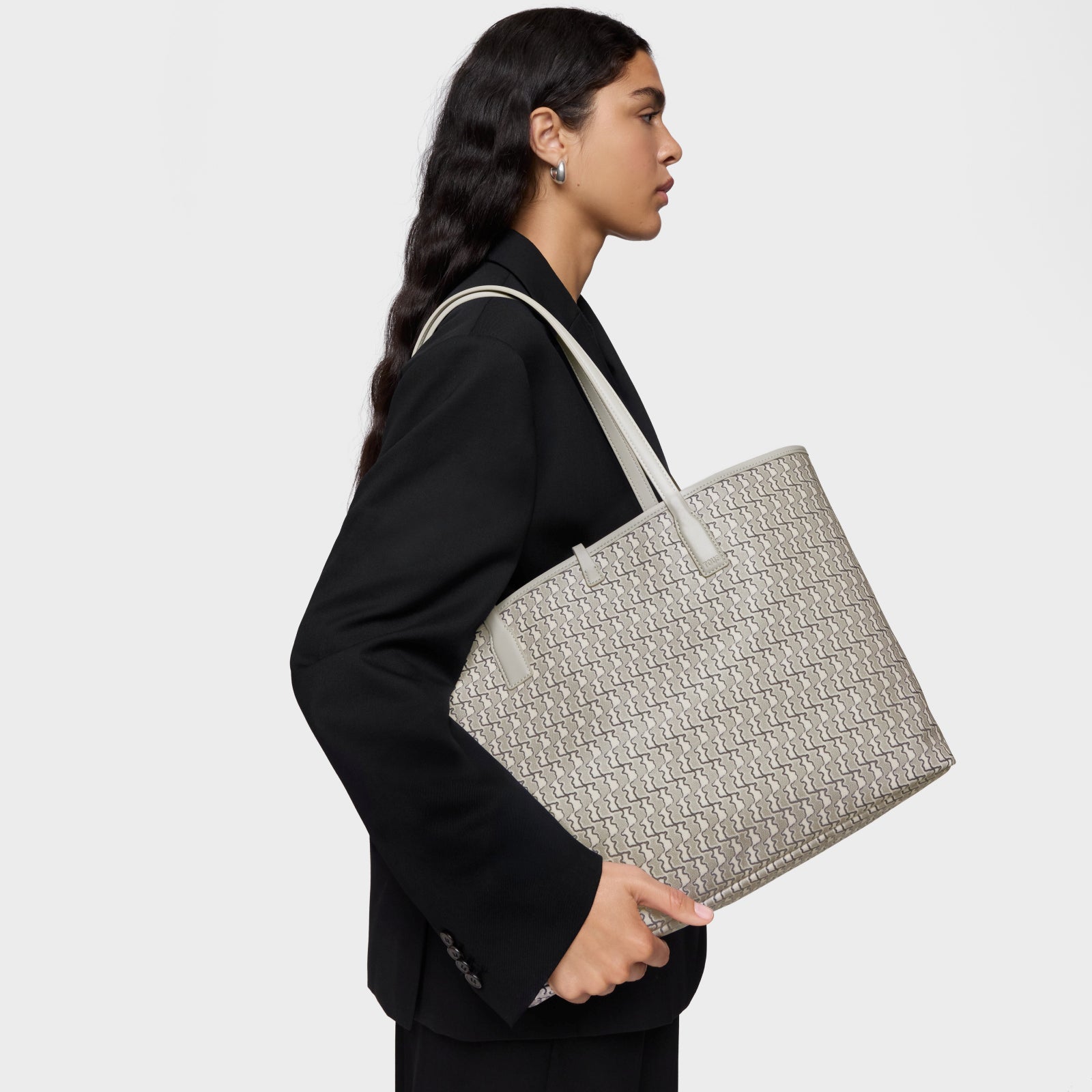 טואוס תיק כתף Double Way Bear בצבע אפור