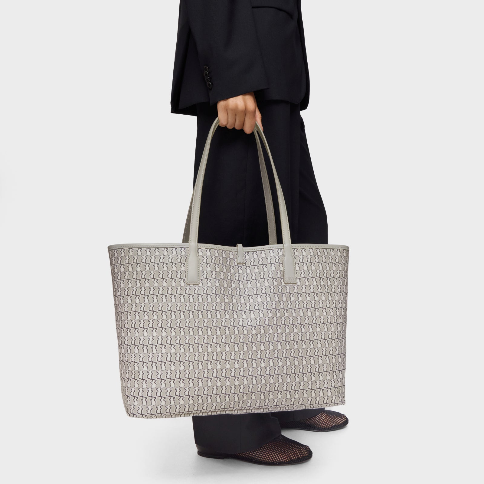 טואוס תיק כתף Double Way Bear בצבע אפור