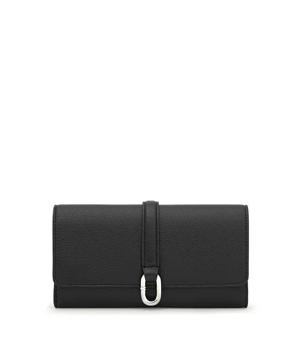 ארנק שחור אלגנטי לנשים עם סוגר מתכתי, מבית CHOZEN, מותגים מובילים