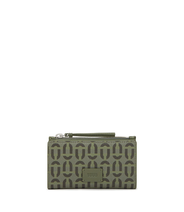 טואוס ארנק Manifesto Double Way בצבע חאקי