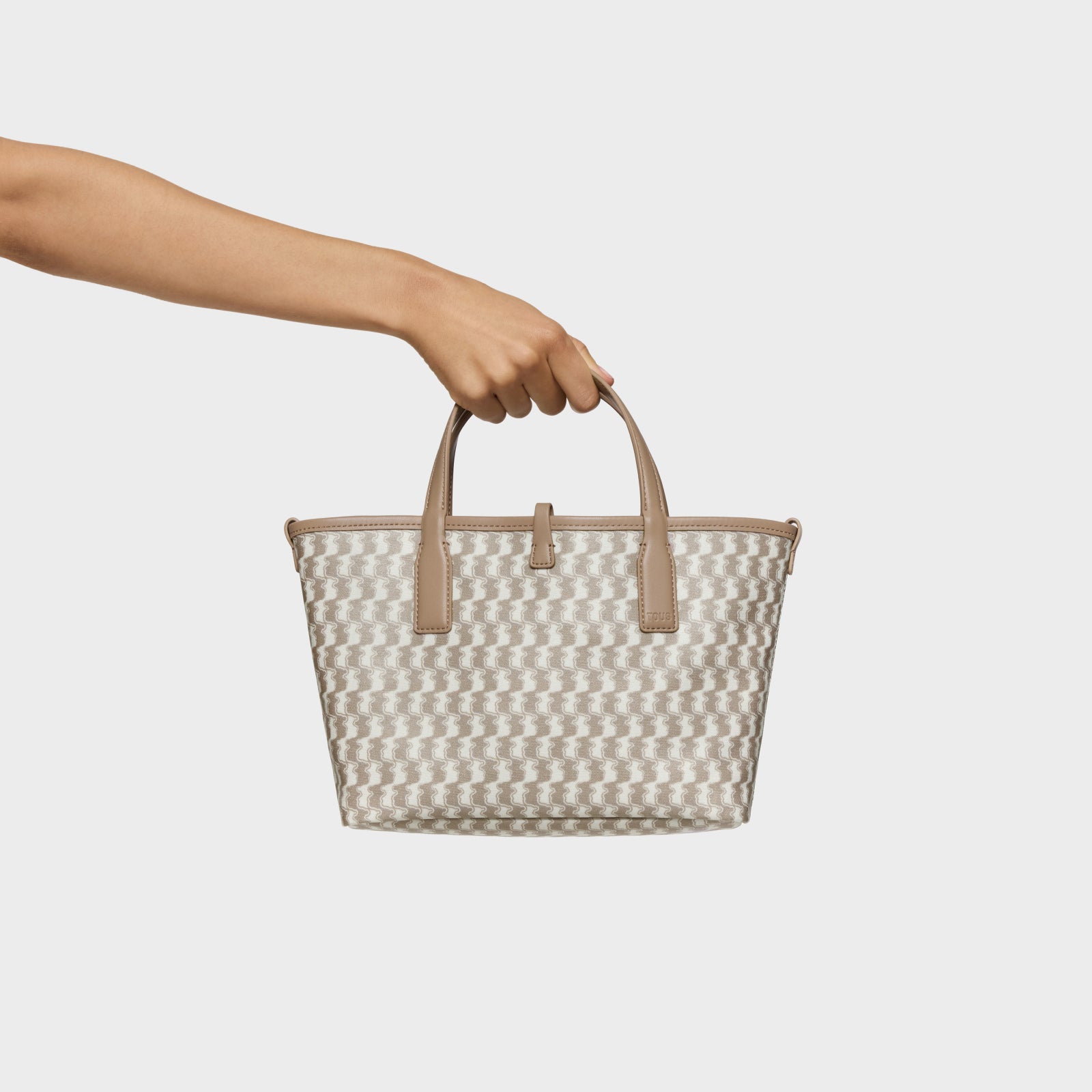 טואוס תיק יד Manifesto Double Way בצבע בז'