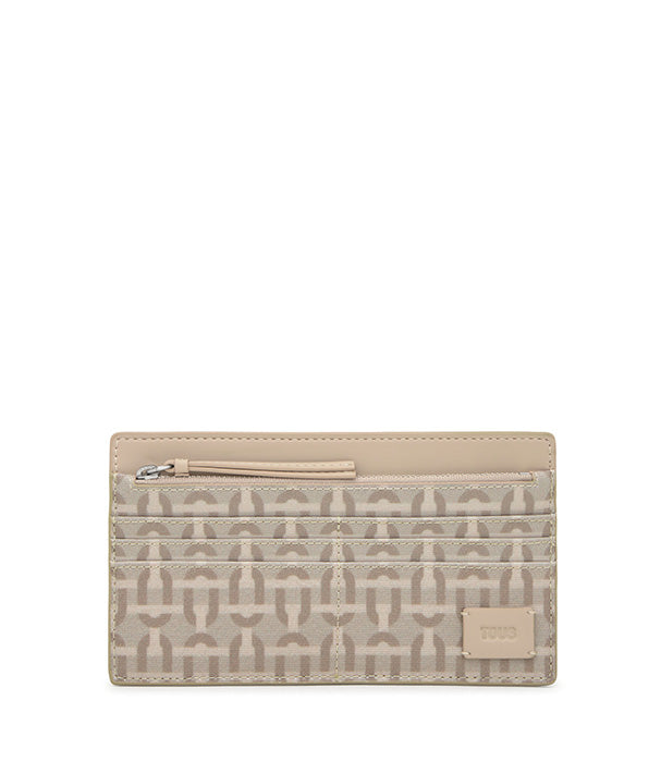 טואוס ארנק Manifesto Double Way בצבע בז'