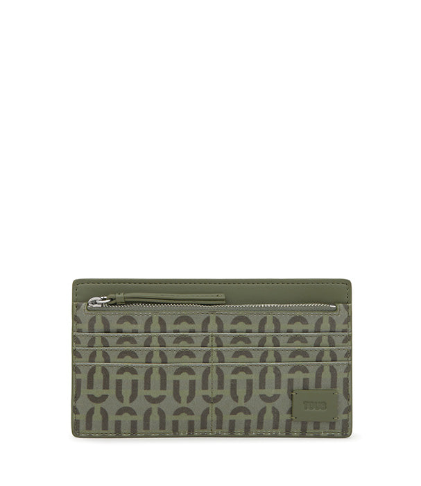 טואוס ארנק Manifesto Double Way בצבע חאקי