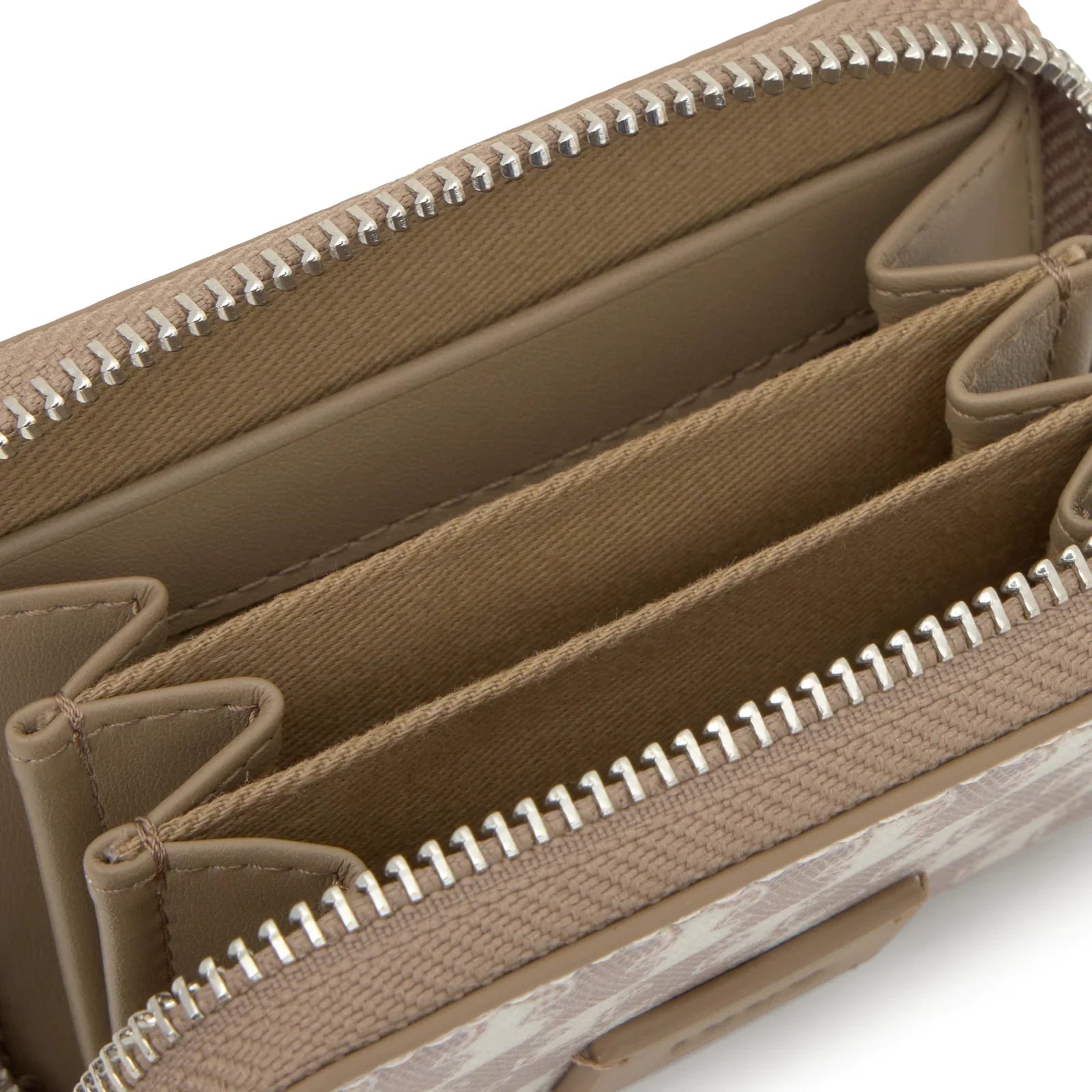 ארנק בז' איכותי עם רוכסן ותאים מרובים, עיצוב אלגנטי מבית CHOZEN