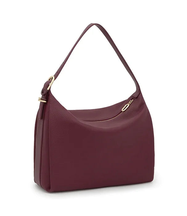 תיק כתף נשי בצבע בורדו, עיצוב יוקרתי, מבית מותגי CHOZEN קבוצת אלפא