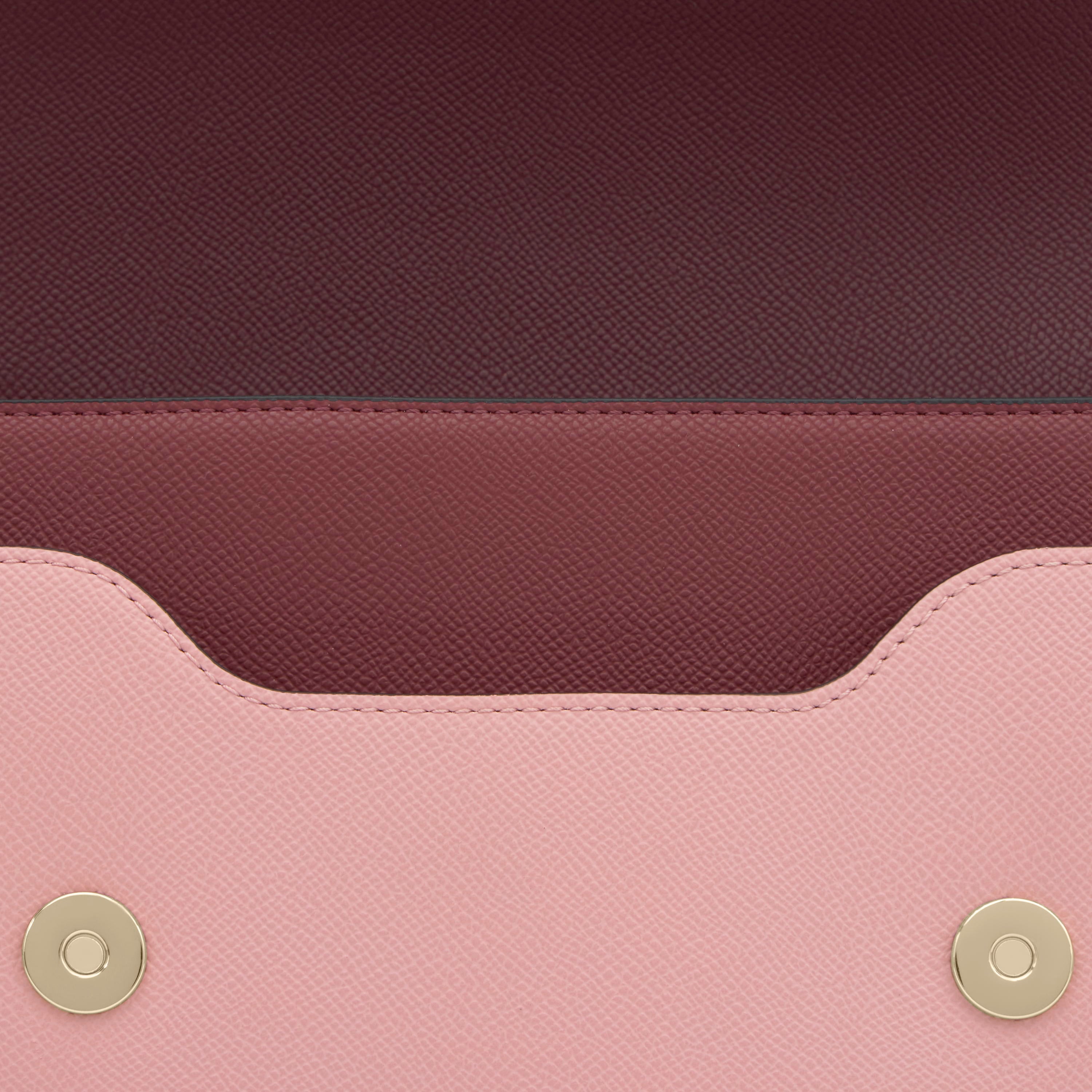 טואוס תיק צד Audree Saffiano בצבע בורדו