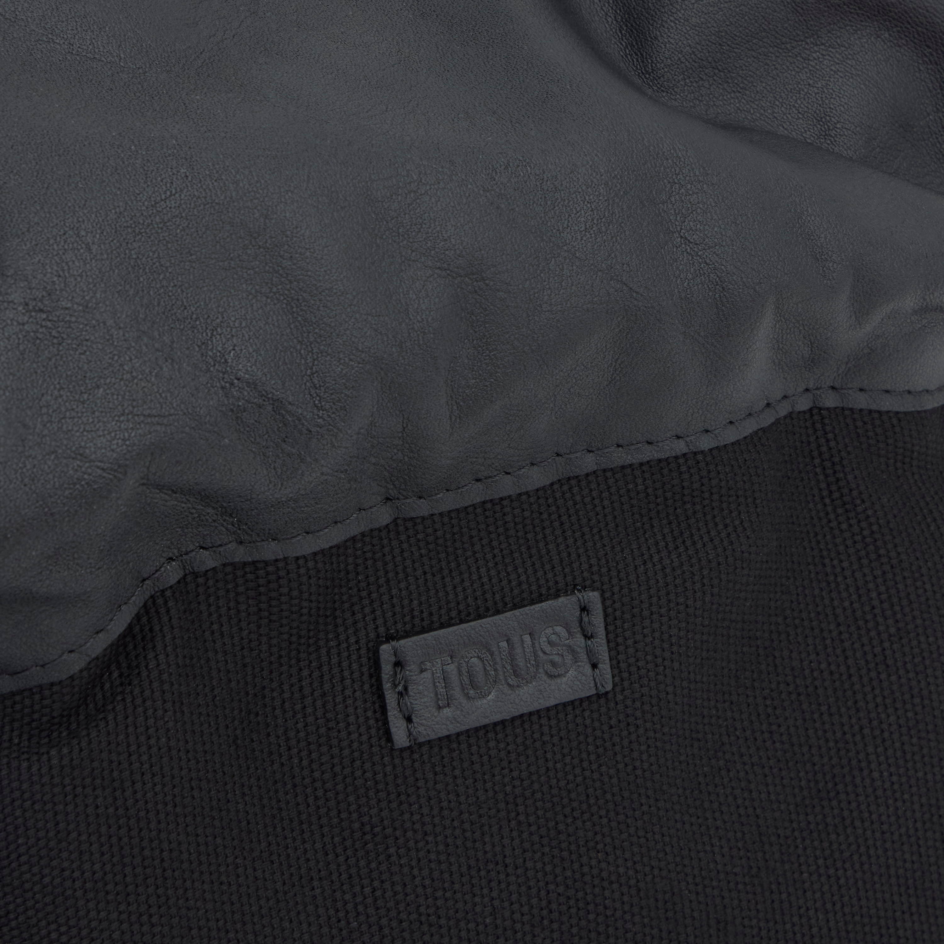 טואוס תיק צד קטן Heritage מעור בצבע שחור