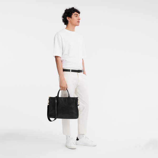 לונגשאמפ תיק מסמכים קטן לה פולונה שחור - CHOZEN