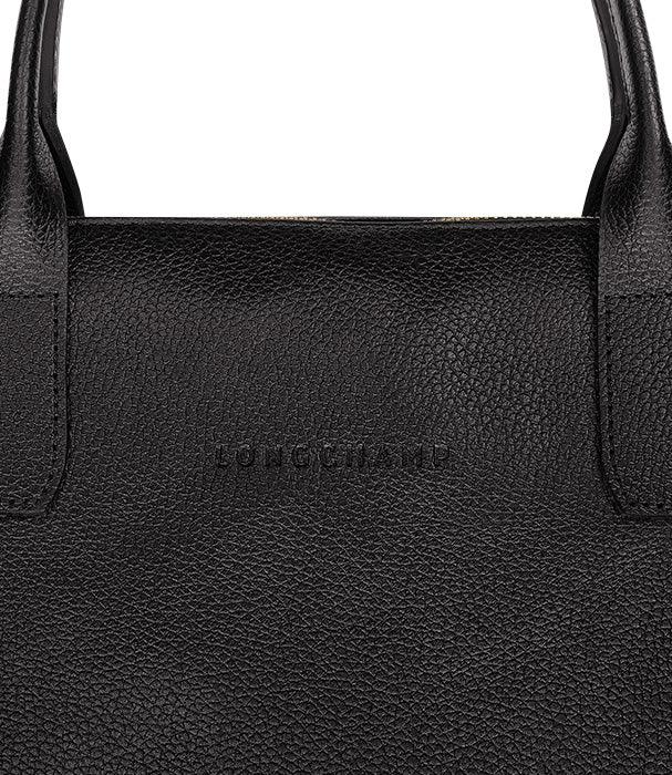 תיק יד עור שחור לנשים של LONGCHAMP, מותג יוקרתי המוצע ב-CHOZEN