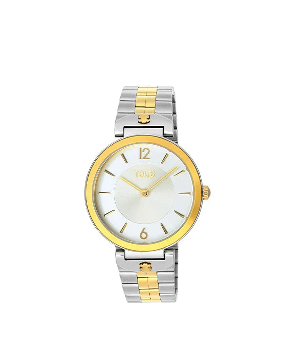 שעון יד לאישה טוס, רצועה מזהב וכסף, דגם יוקרתי מקבוצת אלפא CHOZEN