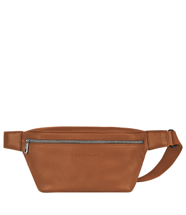 לונגשאמפ פאוץ' מעור Le Foulonné חום - CHOZEN