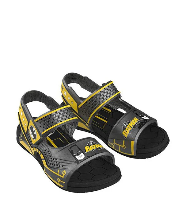סנדלי ילדים באטמן בצבע שחור צהוב, עיצוב גיבורי על, CHOZEN מותגים מובילים