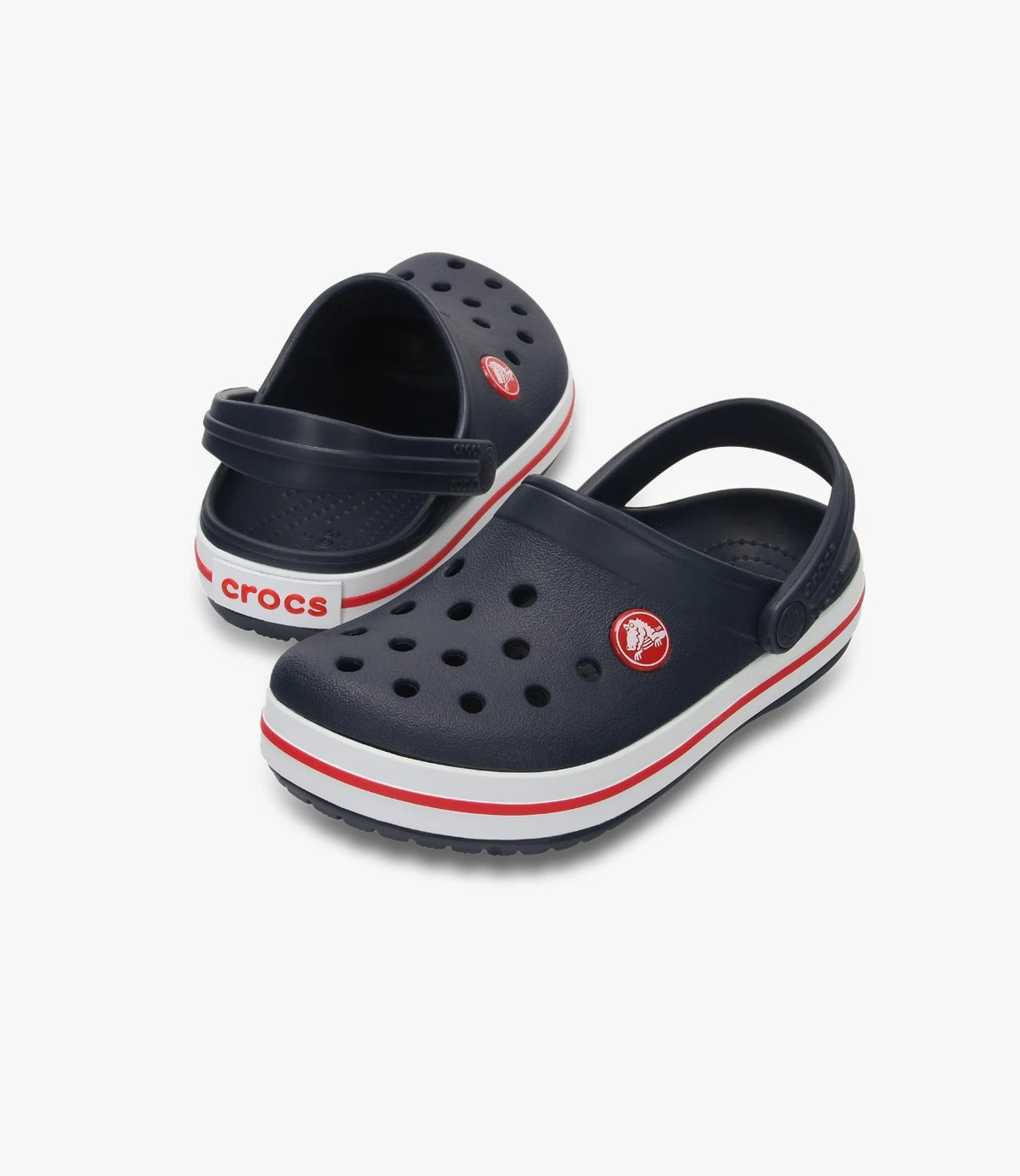 כפכפי Crocband ילדים בזווית משולבת המציגה את הסוליה - CHOZEN