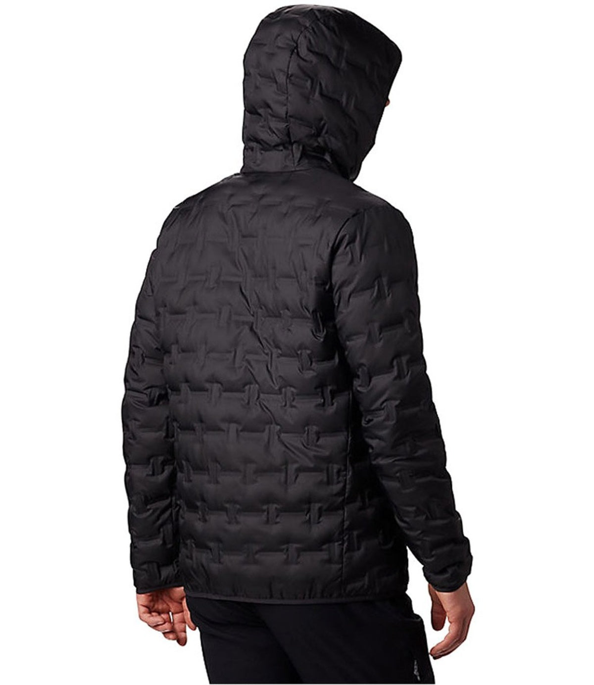 קולומביה מעיל DELTA RIDGE II DOWN HOODED לגברים - שחור