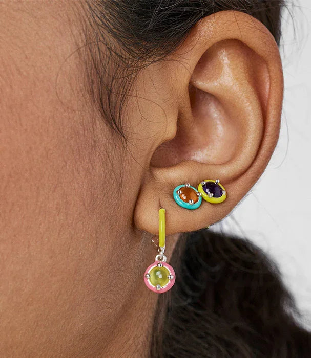 עגילי נשים צבעוניים סטודנטים, עגילי חישוק ועגילים קטנים, CHOZEN קבוצת אלפא