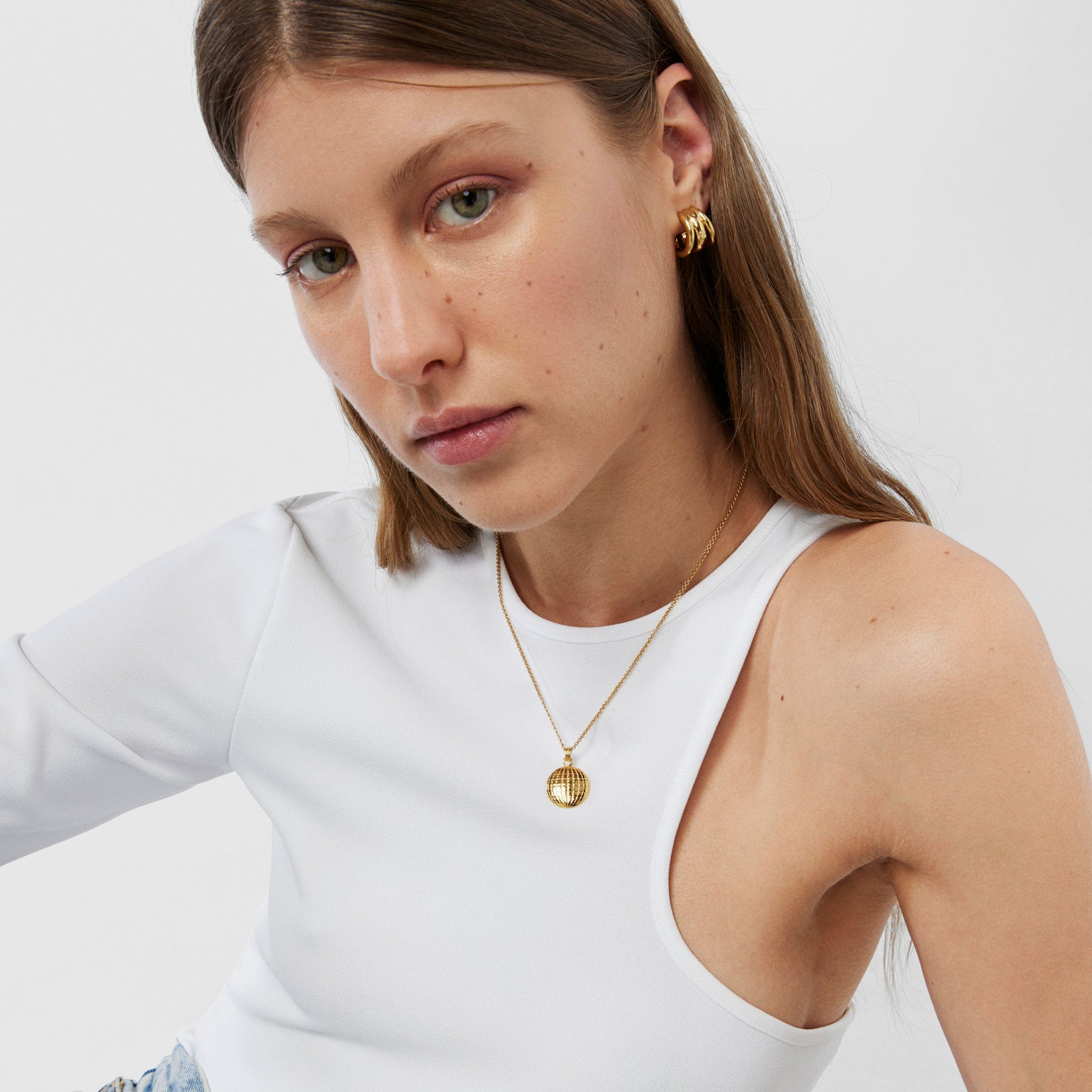 טואוס תליון Beach מכסף ועליו זהב 18 קראט - CHOZEN