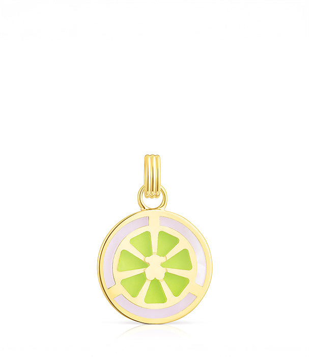 טואוס תליון Beach מכסף ועליו זהב 18 קראט בשילוב אמייל