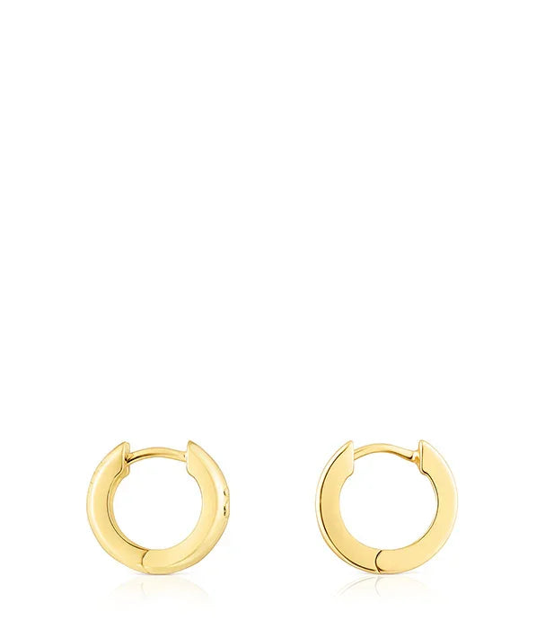 עגילי חישוק זהב קלאסיים, עיצוב אלגנטי, מבית המותגים של CHOZEN קבוצת אלפא