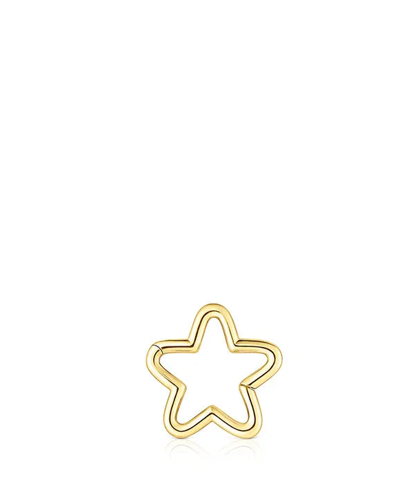 עגיל זהב בעיצוב כוכב חלול, תכשיט יוקרתי מחנות CHOZEN