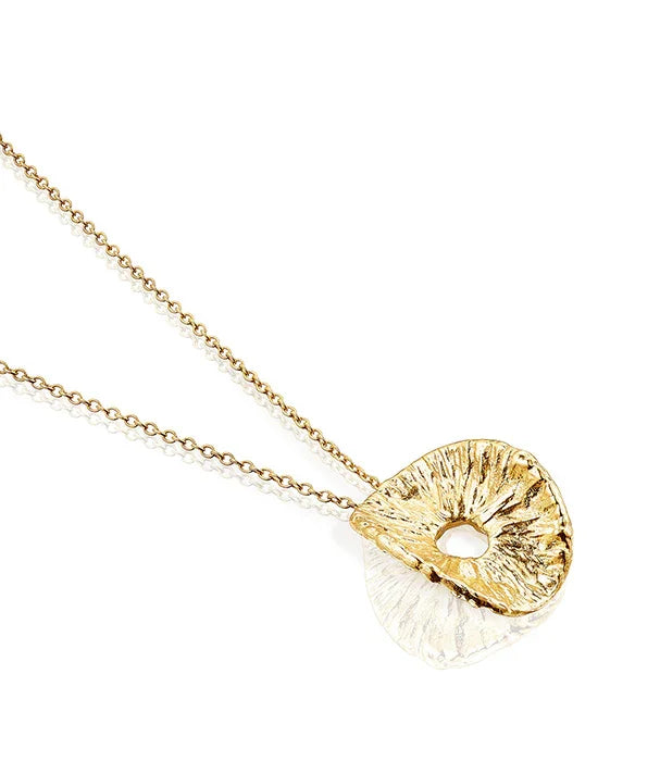 שרשרת זהב עם תליון עגול מעוצב, תכשיטי אופנה יוקרתיים CHOZEN