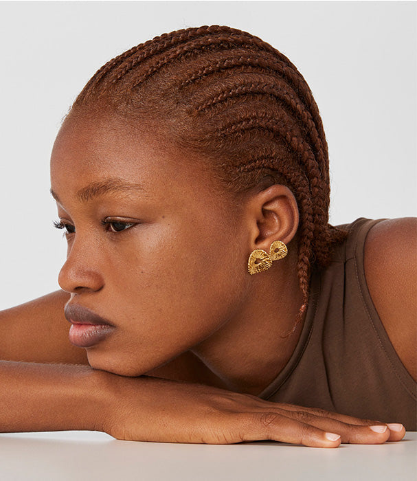 טואוס עגילי וויקר מורמייל כסף עם 2 מוטיבים