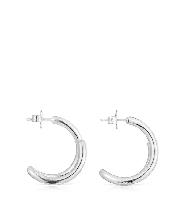 עגילי חישוק כסף קלאסיים מבית CHOZEN, תכשיטים יוקרתיים מבית קבוצת אלפא