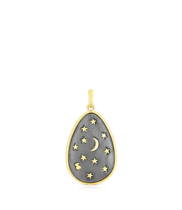 תליון ביצת זהב עם עיטורי ירח וכוכבים, תכשיט אופנתי CHOZEN