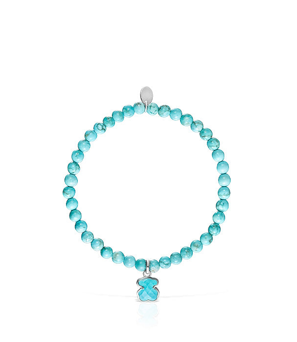 טואוס צמיד אייקון קולור כסף עם מגנסייט צבוע - CHOZEN