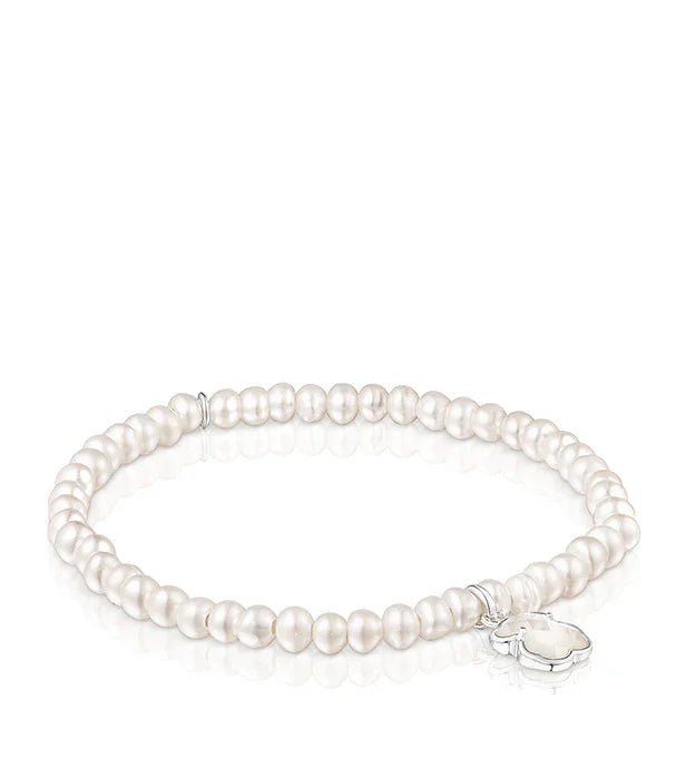 צמיד פנינים עדין עם תליון כסף, עיצוב אלגנטי, תכשיטי מותג CHOZEN