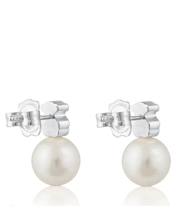 עגילי פנינה קלאסיים עם סגירת כסף, תכשיטים יוקרתיים CHOZEN מיבואן קבוצת אלפא