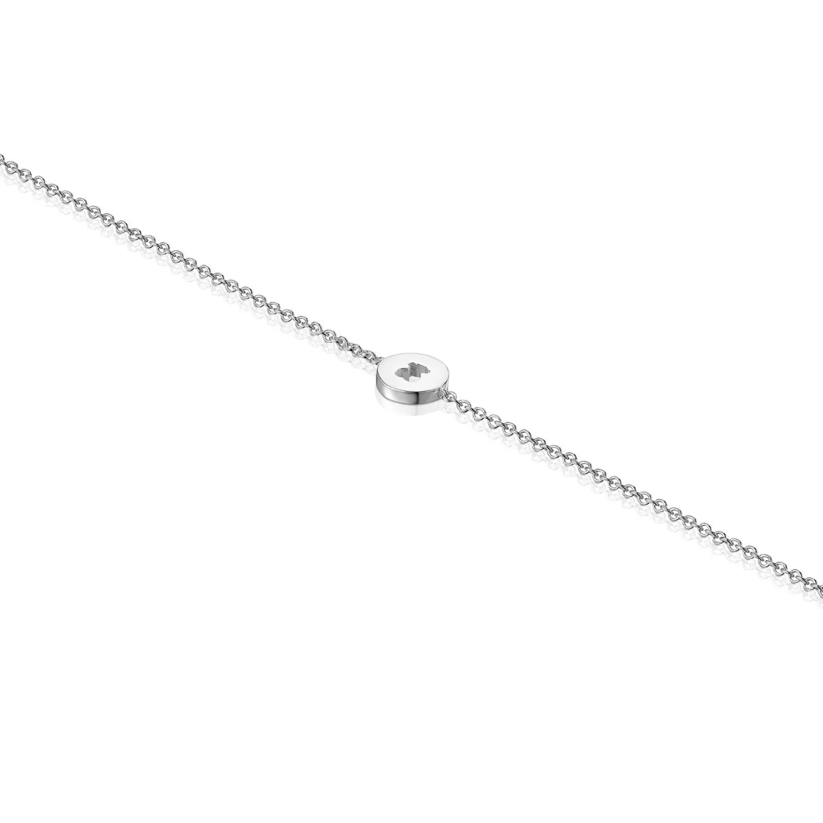 צמיד כסף עדין עם תליון עגול, עיצוב אלגנטי מבית CHOZEN, מותגים מובילים מבית קבוצת אלפא