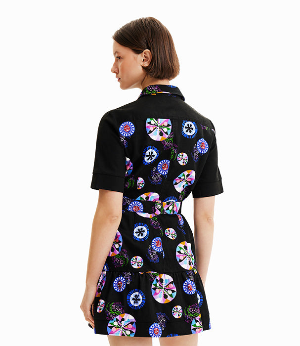 דזיגואל שמלת חולצה קצרה לנשים