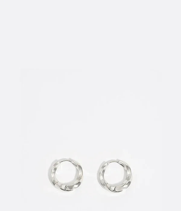 עגילי חישוק כסף מעוצבים, תכשיטים יוקרתיים CHOZEN