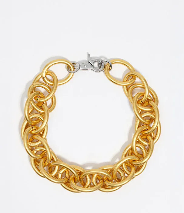 צמיד שרשרת עבה מזהב עם סוגר כסף, תכשיטים יוקרתיים CHOZEN מותגים מובילים