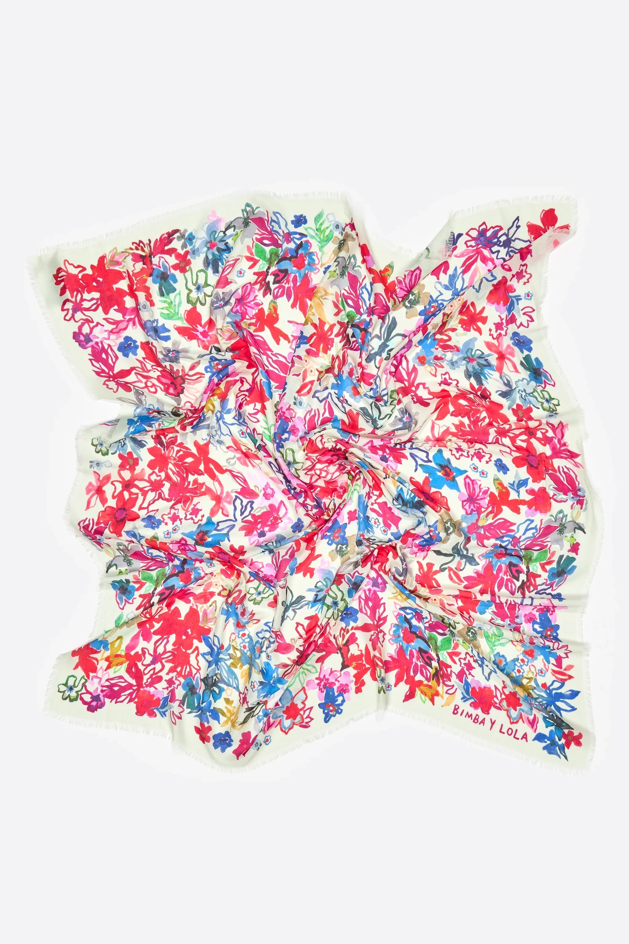 צעיף מעוצב פרחוני צבעוני Bimba Y Lola, אקססוריז אופנתי לנשים מבית CHOZEN