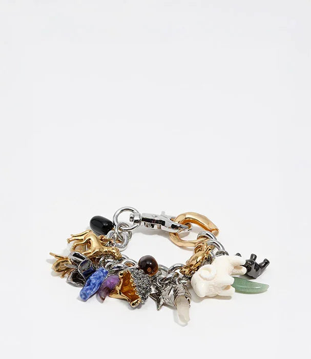 צמיד קמעות צבעוני CHOZEN עם תליונים מעוצבים, תכשיט אופנתי מקבוצת אלפא