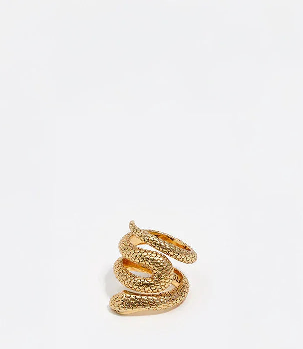 טבעת זהב בעיצוב נחש, תכשיט אופנתי יוקרתי מבית CHOZEN