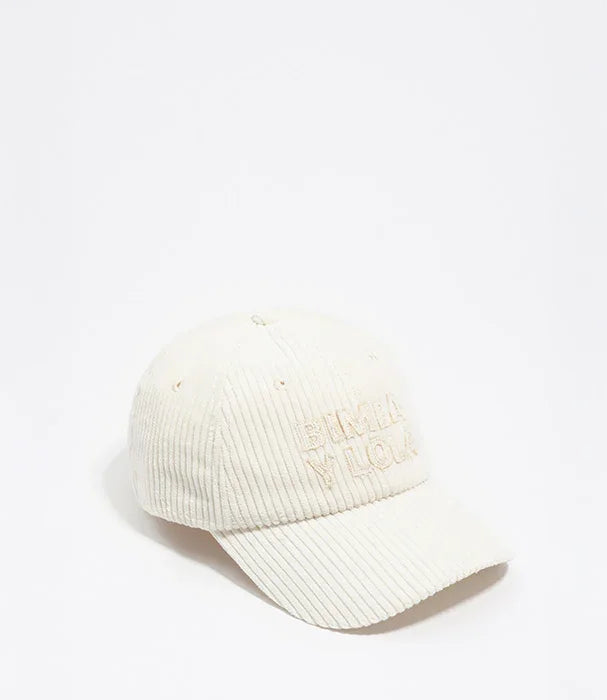 כובע קורדרוי לבן ממותג BIMBA Y LOLA, אופנה עכשווית מקבוצת אלפא בחנות CHOZEN