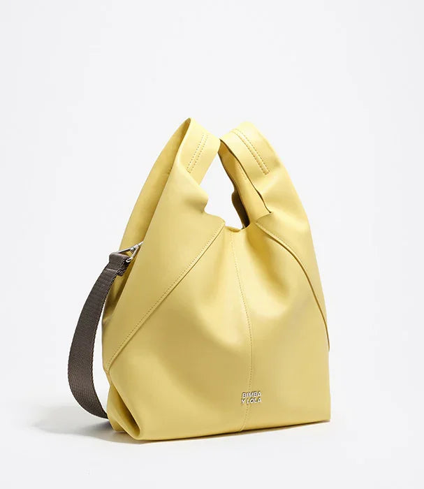 תיק כתף אופנתי בצבע צהוב מבית BIMBA Y LOLA, עיצוב ייחודי ל-CHOZEN קבוצה אלפא