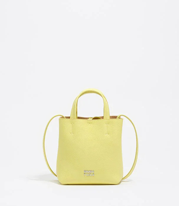 תיק יד לנשים בצבע צהוב בהיר, דגם Bimba Y Lola, מותגים יוקרתיים CHOZEN