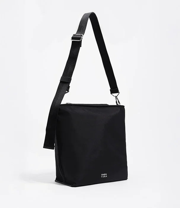 תיק צד שחור אופנתי עם רצועה מתכווננת, מבית CHOZEN, קלאסי למותגים מובילים